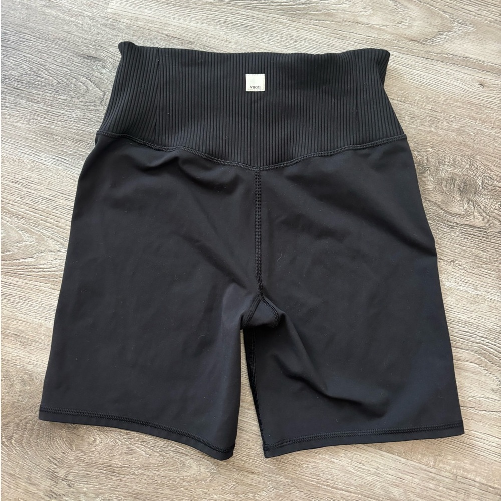 Vuori Rib Studio High Rise Biker Shorts black medium - Vuori Biker Shorts Ribbed